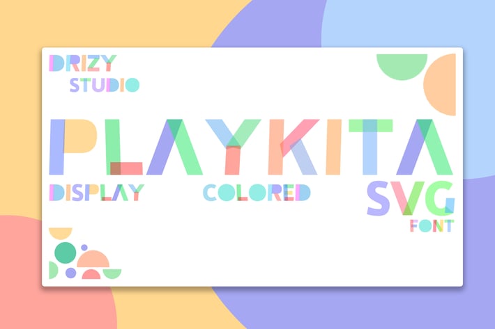 Playkita - Colored SVG Font