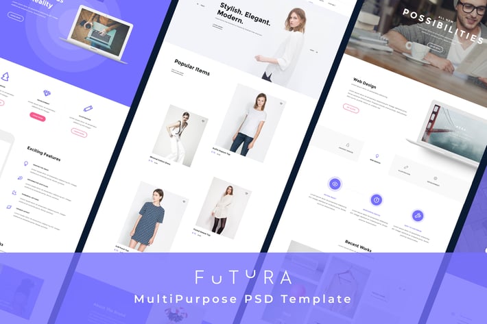 Futura - Multipurpose Corporate PSD Template