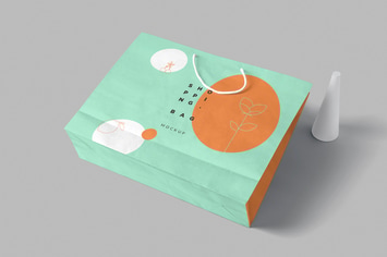 4 Paper Shopping Bag Mockups