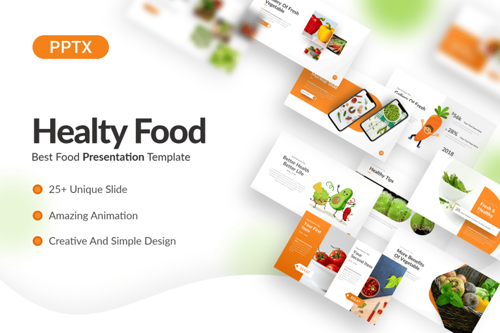 Healty Food Powerpoint Presentation Template