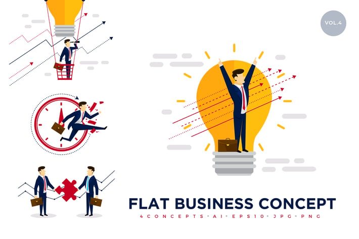 Business Concept Vector Illustration Set 4