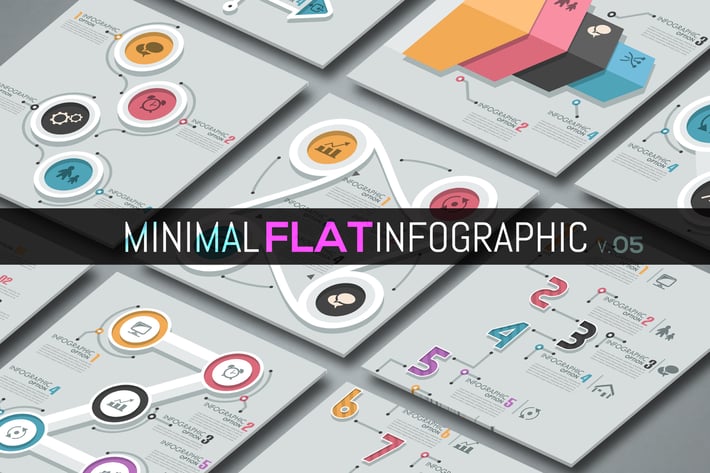 Minimal Flat Infographics v.05