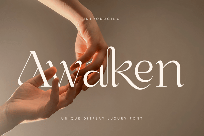 Awaken - Unique Display Luxury Font