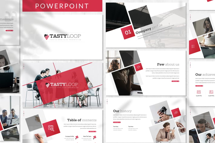 Tastyloop - Business Powerpoint Template