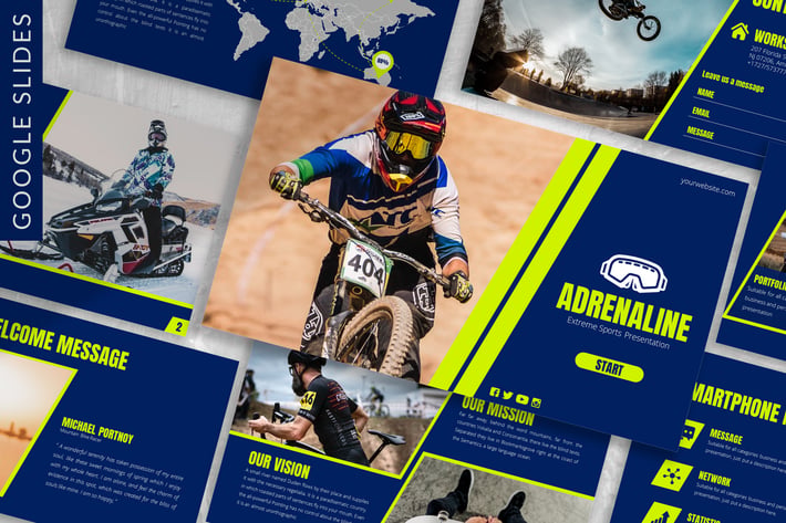 Adrenaline - Sport Google Slides Template