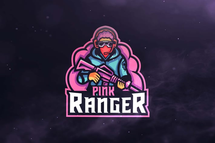 Pink Ranger Sport and Esport Logos