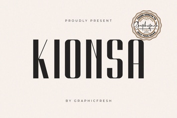 Kionsa - An Ultra Condensed Font