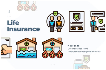 25 Insurance Icon set