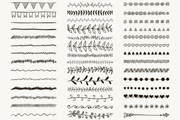 Separate Dividers. Vector, PNG, JPG