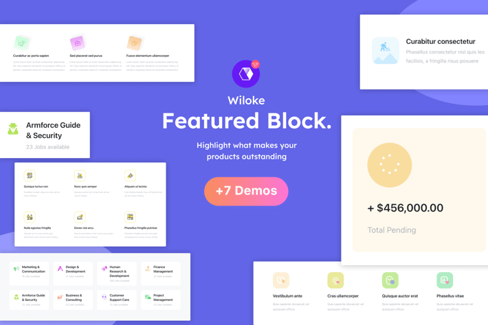 Wiloke Featured Block | Elementor Addon