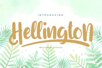 Hellington | Fancy Brush Typeface