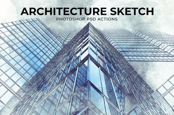 Architecture Sketch Photoshop PSD Action