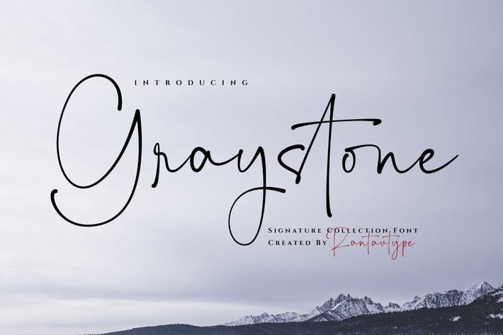 Graystone Elegant Signature Font