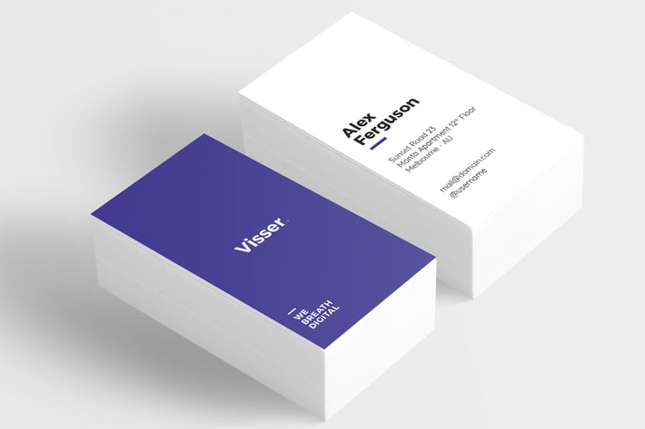 Visser Minimal Business Card