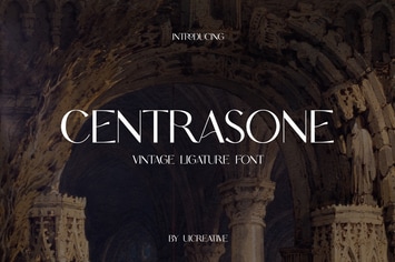 CENTRASONE Vintage Ligature Serif Font