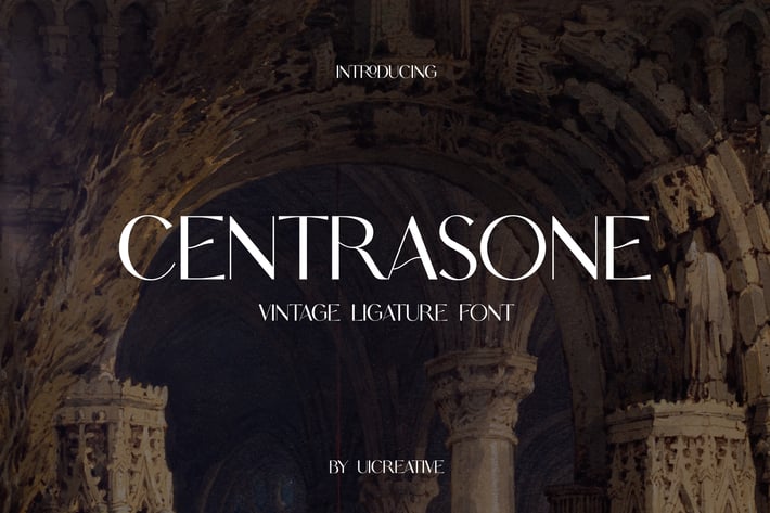 CENTRASONE Vintage Ligature Serif Font