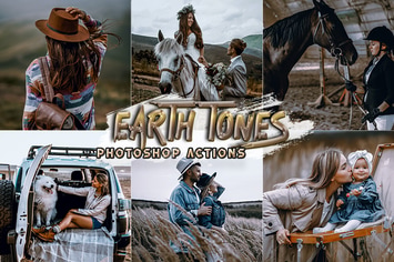 Earth Tones Photoshop Actions 