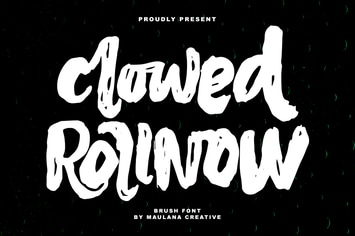 Clowed Rollnow Brush Handmade Font