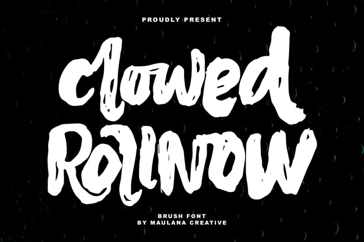 Clowed Rollnow Brush Handmade Font