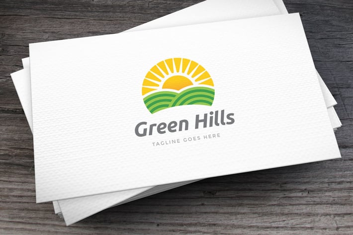 Green Hills Logo Template