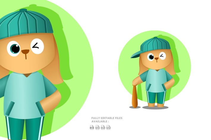 Cool Dog Illustration 