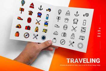 Traveling - Icons