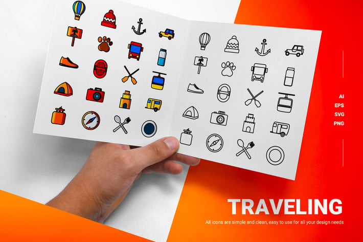 Traveling - Icons