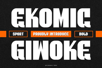 Ekomic Giwoke - Tall Condensed Font
