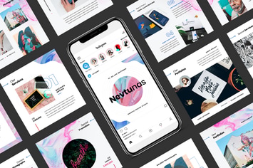 Nevtunas - Instagram PowerPoint Template