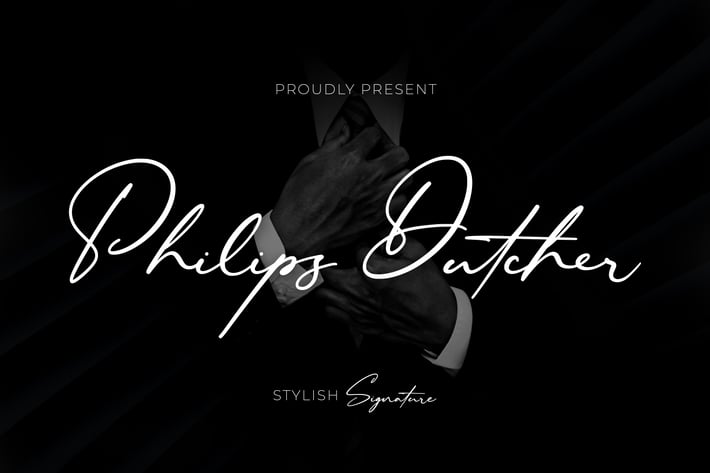 Philips Dutcher - Stylish Ligature Script
