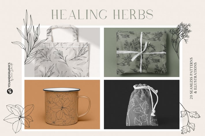 Herbs Patterns & Illustrations
