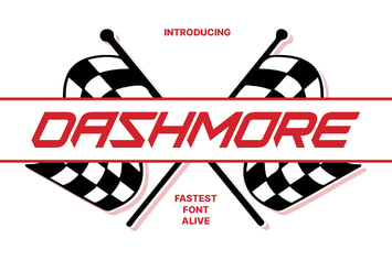 Dashmore - Fast Racing Fonts