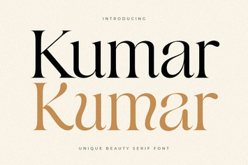 Kumar - Unique Beauty Serif Font