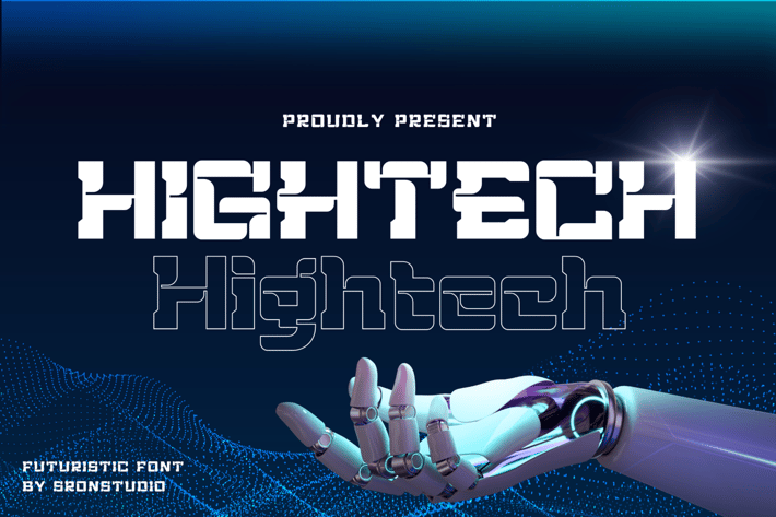 Hightech - Futuristic Font