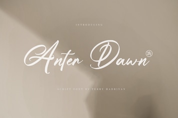 Anter Dawn - Script Font