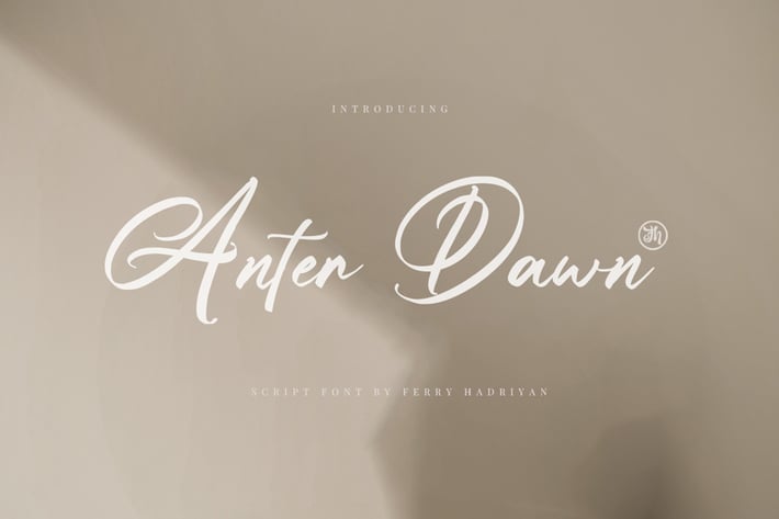 Anter Dawn - Script Font