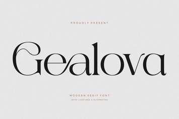 Gealova Modern Serif Font