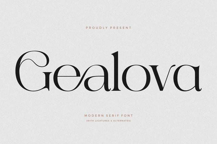 Gealova Modern Serif Font