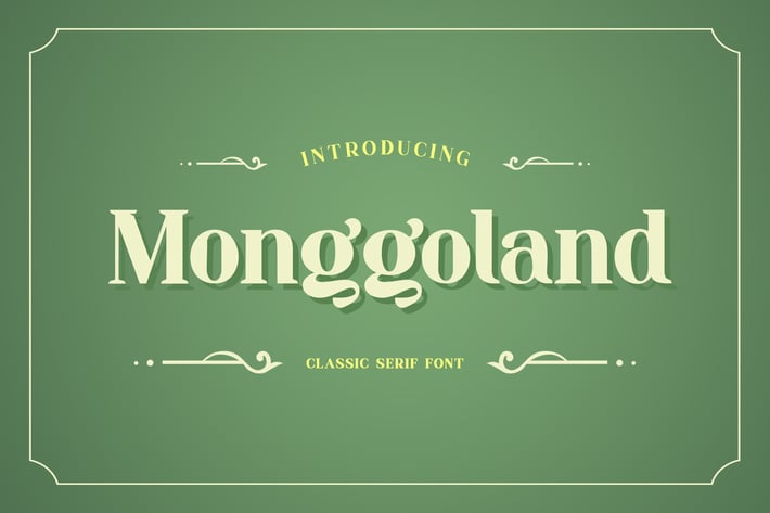 Monggoland Elegant Serif Font
