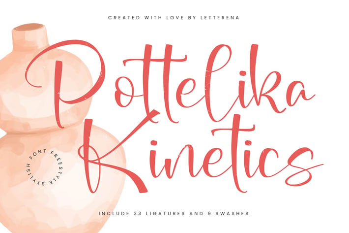 Pottelika Kinetics Freestyle Stylish Font