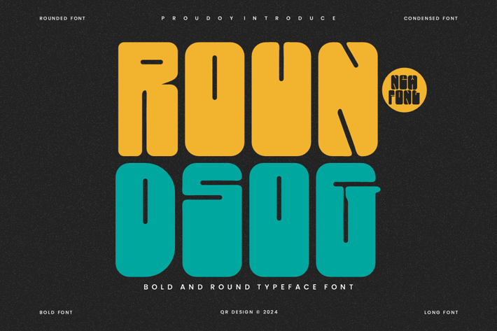 Roundsog - Round Typeface Font