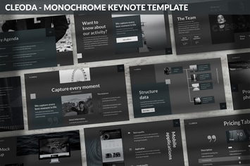 Cleoda - Monochrome Keynote Template