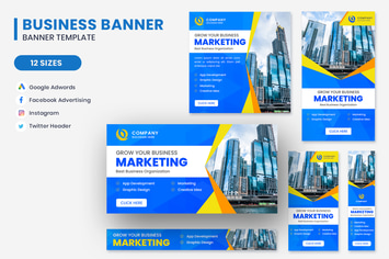 Business Marketing Google Adwords Banner Template