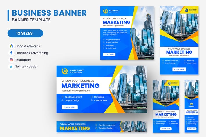 Business Marketing Google Adwords Banner Template