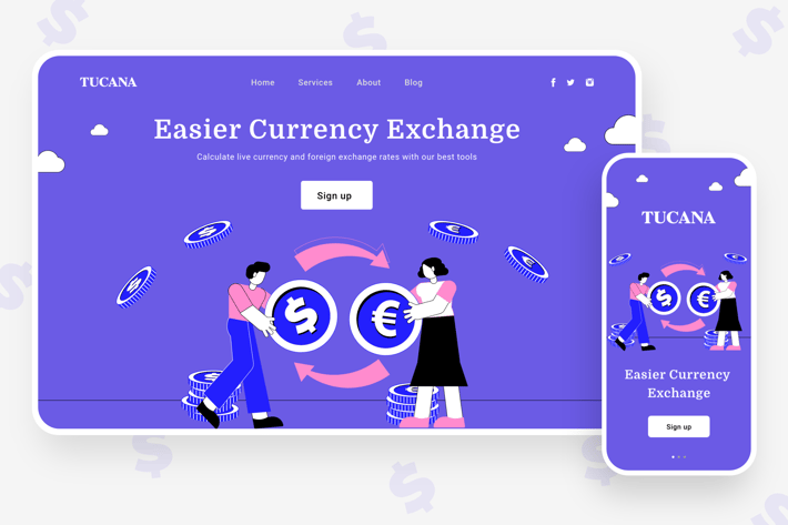 Currency Exchange Illustration