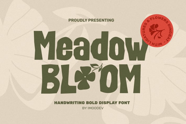 Meadow Bloom - Handwriting Quirky Font