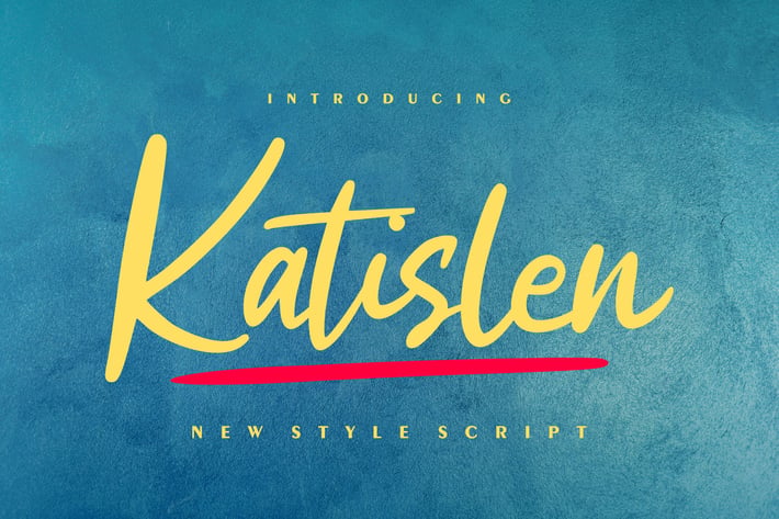 Katislen | New Style Script Font