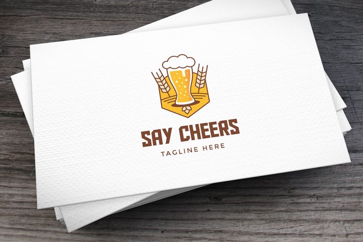 Say Cheers Logo Template