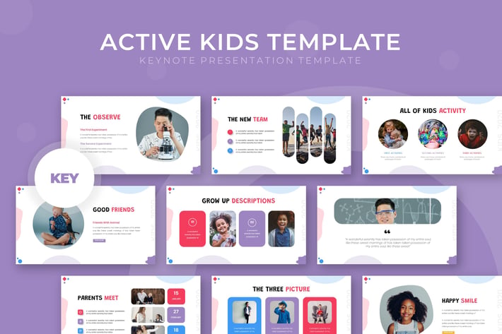 Active Kids - Keynote Template