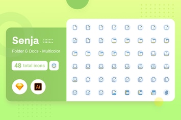 Multicolor Senja - Folder & Document 